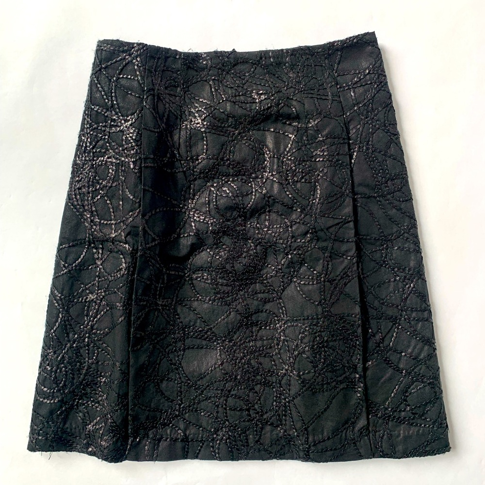 A-line black skirt